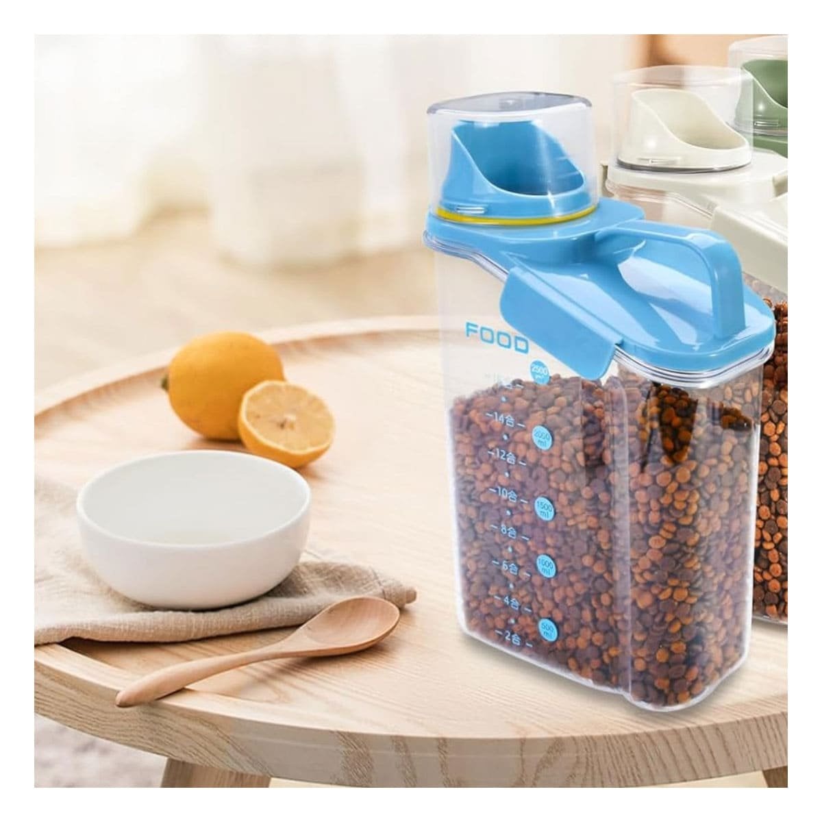 PACK6 BOTELLA CON BOQUILLA TAPA Y ASA 2.5L COMODA PARA ALMACENAR LIQUIDOS Y+PAPEL REGALO - 5