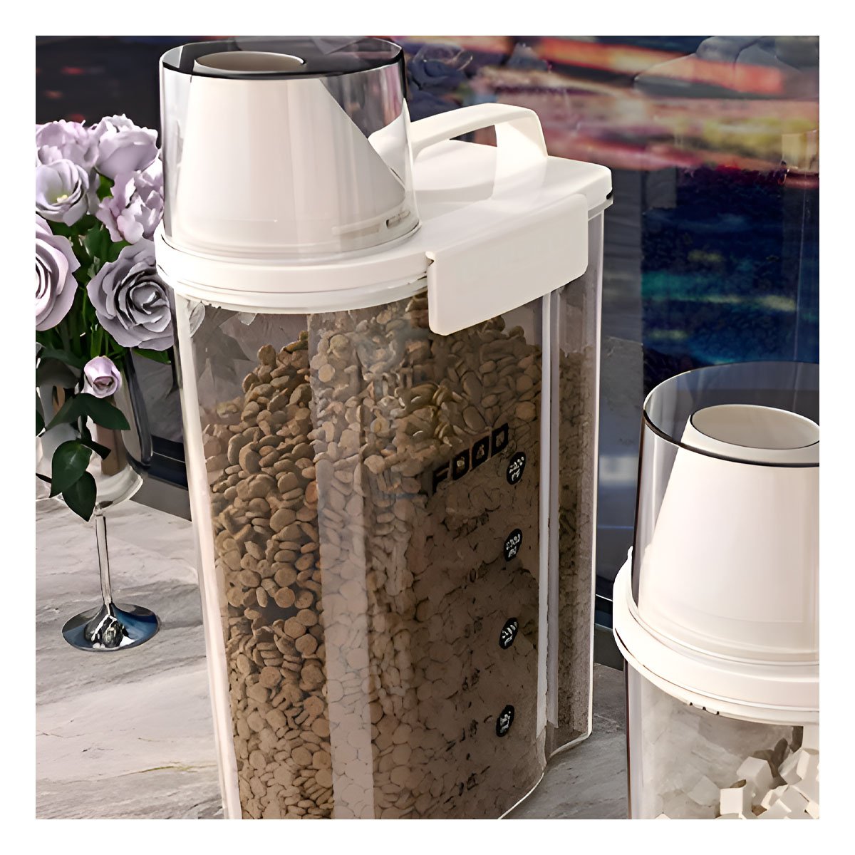 PACK2 DISPENSADOR CON BOQUILLA TAPA Y ASA 2.5L IDEAL PARA AGUA Y PREPARACION Y+PAPEL REGALO - 5