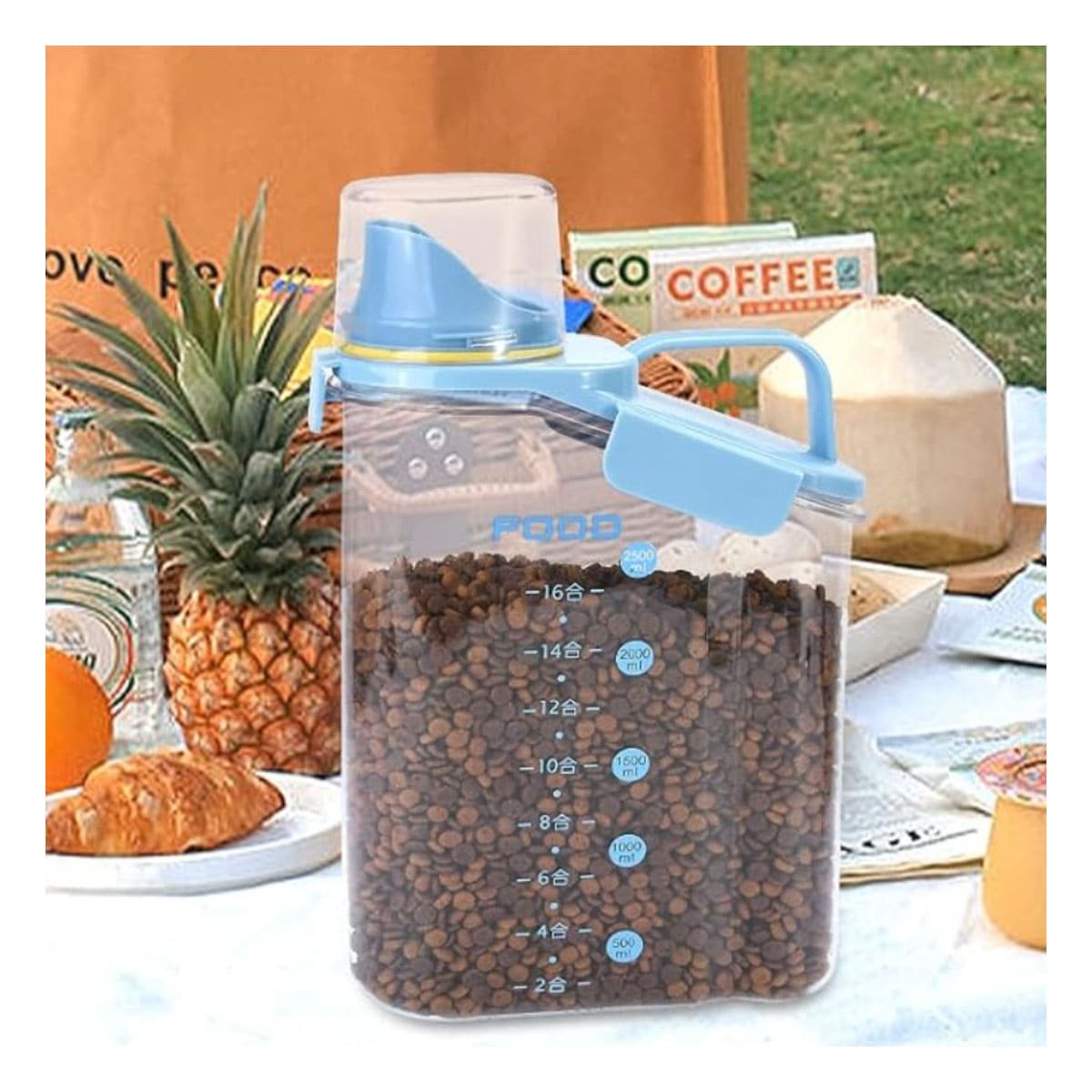 ENVASE CON BOQUILLA TAPA Y ASA 2.5L PERFECTO PARA COCINA Y PREPARACION Y+REGALO STICKER - 5