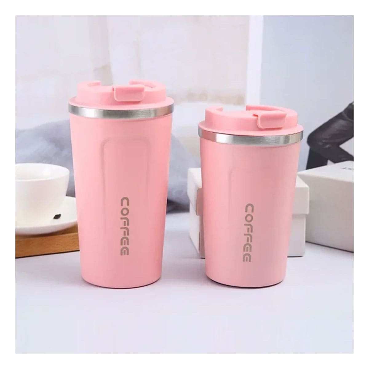 TAZA DIGITAL 510ML ROSADO CON ACABADO ELEGANTE DE USO DIARIO Y+REGALO STICKER - 5
