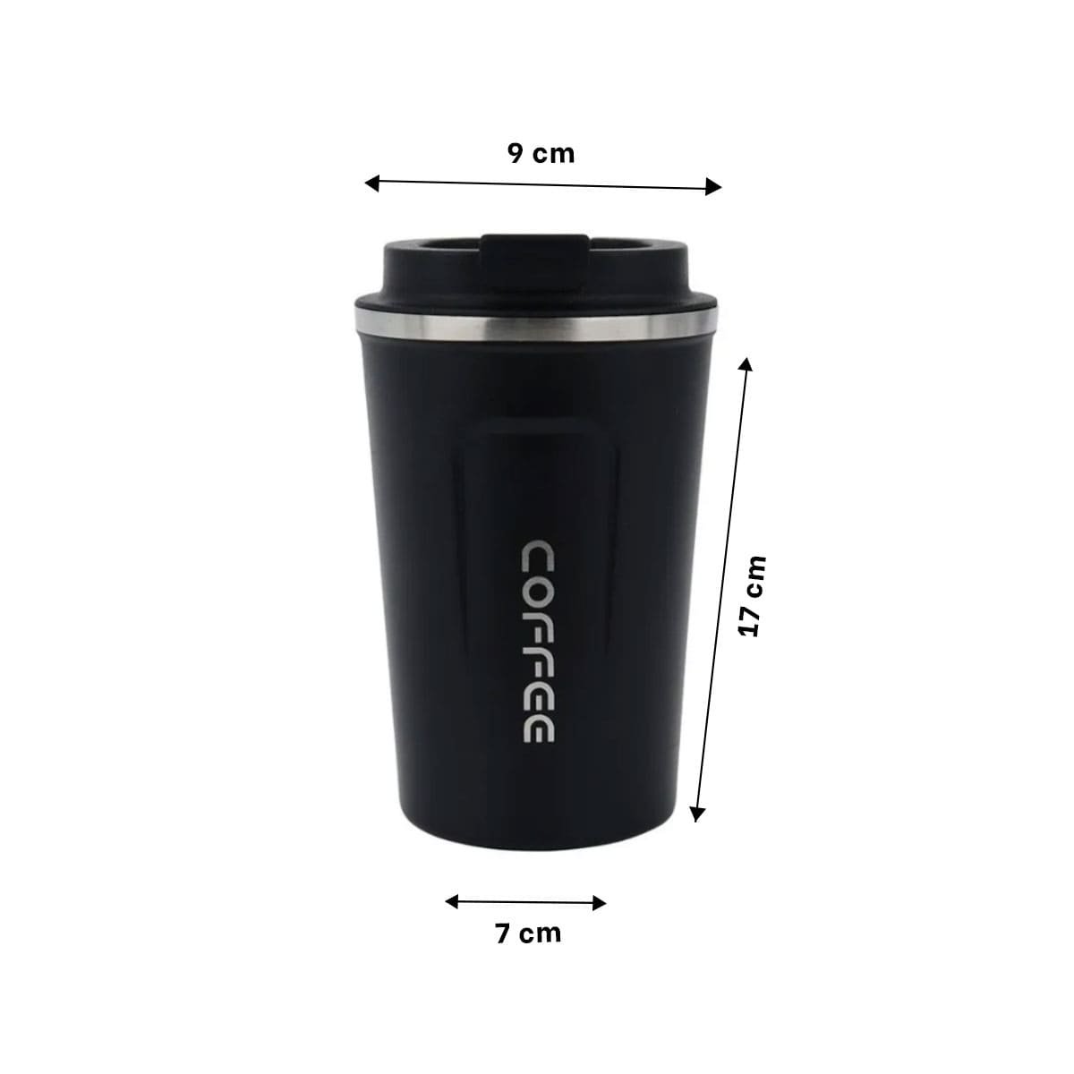 PACK6 VASO PRACTICO DIGITAL 510ML NEGRO PARA BEBIDAS FAVORITAS Y+PAPEL REGALO - 4