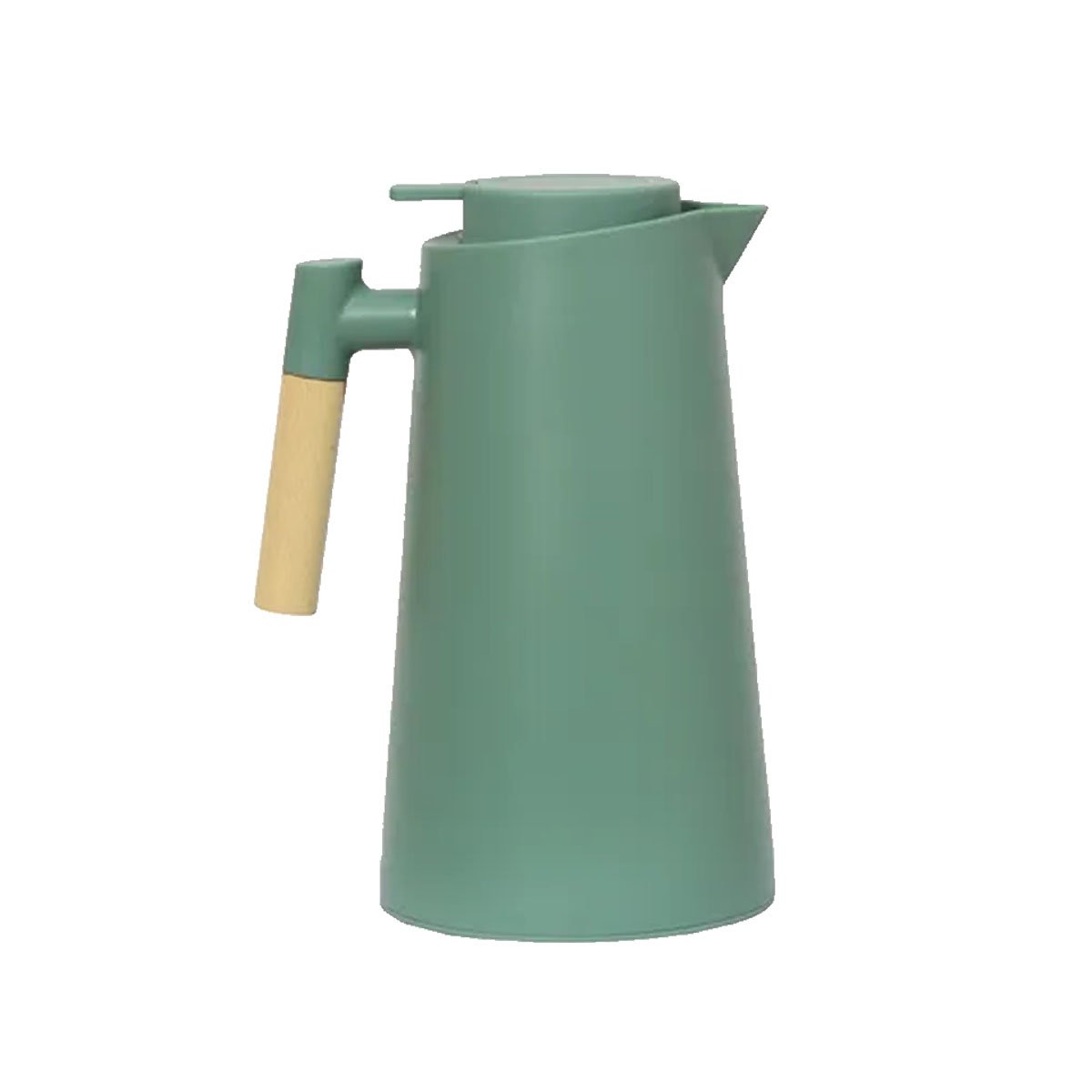PACK6 RECIPIENTE TERMO 1L VERDE CON MANGO DE MADERA SEGURO PARA COCINA Y+REGALO STICKER - 2
