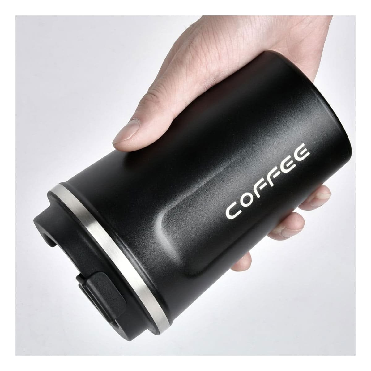PACK12 TAZA DE OFICINA DIGITAL 510ML NEGRO PARA ESCRITORIO DIARIO Y+REGALO STICKER - 3