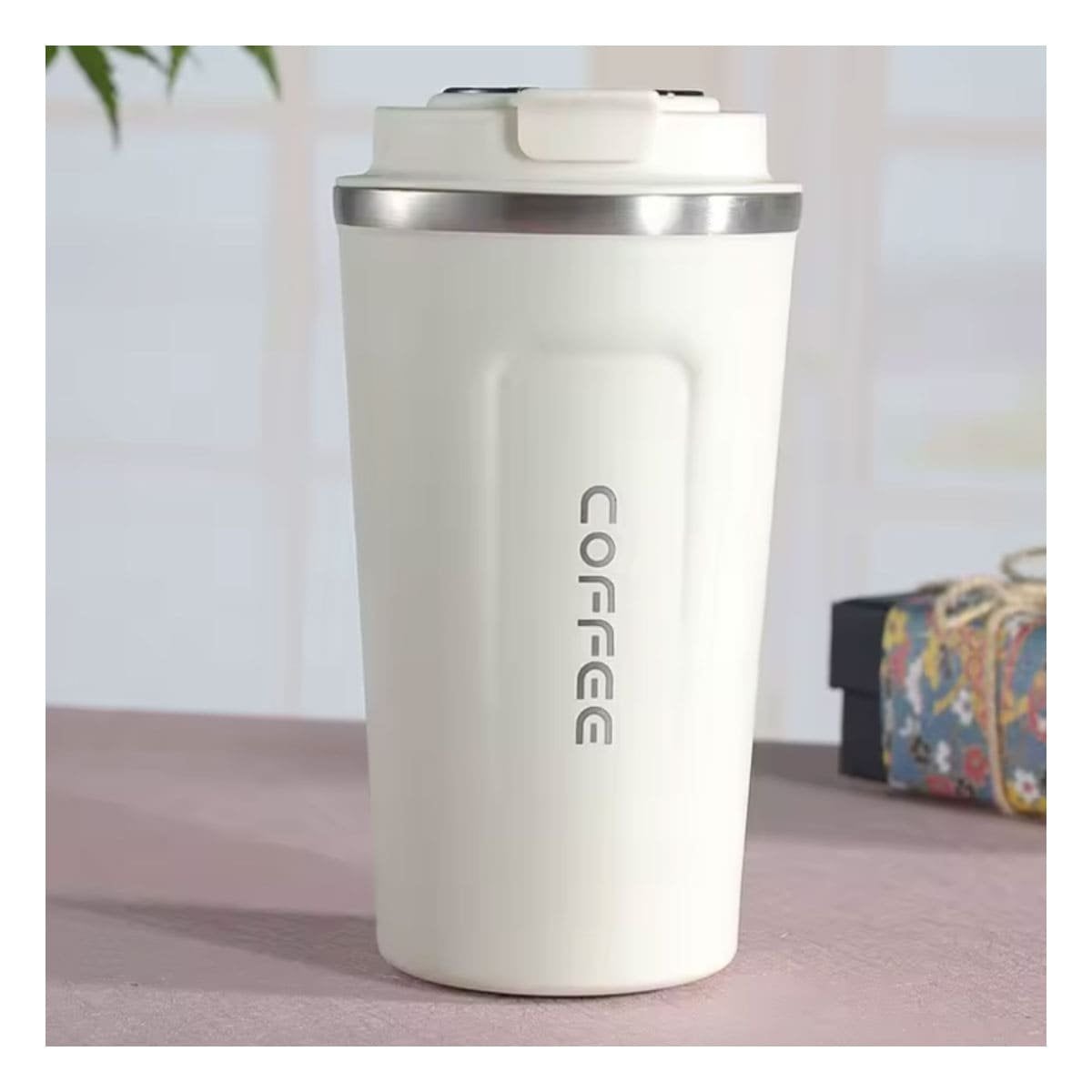 PACK2 TAZA MODERNA DIGITAL 510ML BLANCO PARA ESCRITORIO U OFICINA Y+PAPEL REGALO - 2