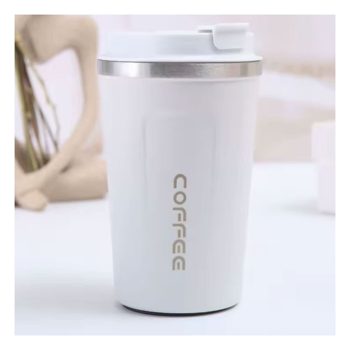 VASO COMPACTO DIGITAL 510ML BLANCO FACIL DE TRANSPORTAR Y+LIGAS REGALO - 2