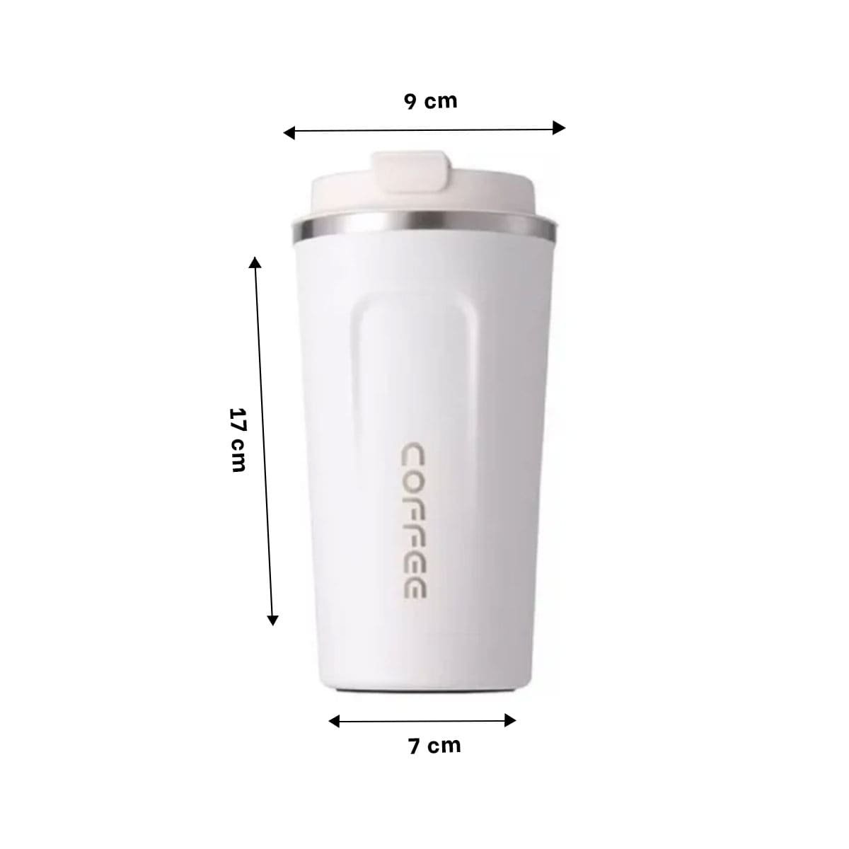 VASO COMPACTO DIGITAL 510ML BLANCO FACIL DE TRANSPORTAR Y+LIGAS REGALO - 4