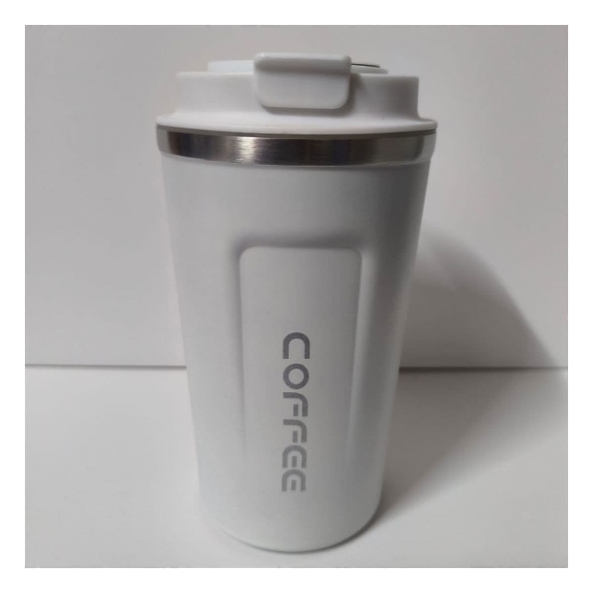 VASO PORTATIL DIGITAL 510ML BLANCO PARA TRABAJO O ESTUDIO - 1