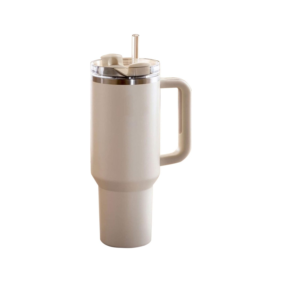 BOTELLA EN COLOR BLANCO CON SORBETE Y ASA ERGONOMICA 1200ML DE ABS Y ACERO Y+PAPEL REGALO - 1