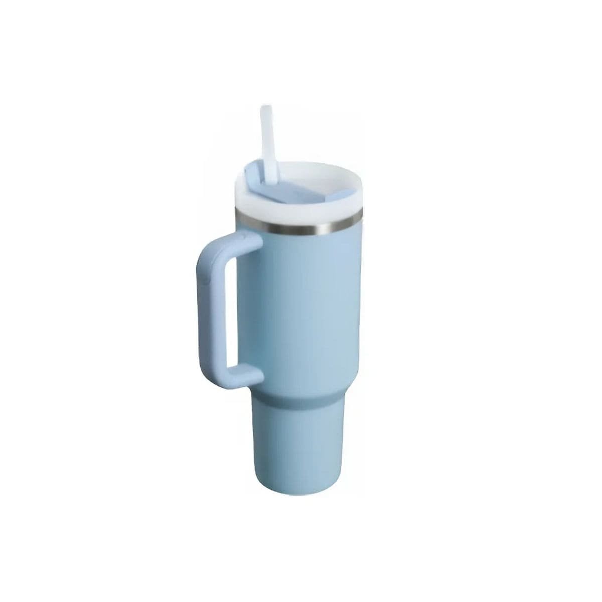 BOTELLA EN COLOR CELESTE CON SORBETE Y ASA ERGONOMICA 1200ML DE ABS Y ACERO Y+PAPEL REGALO - 1