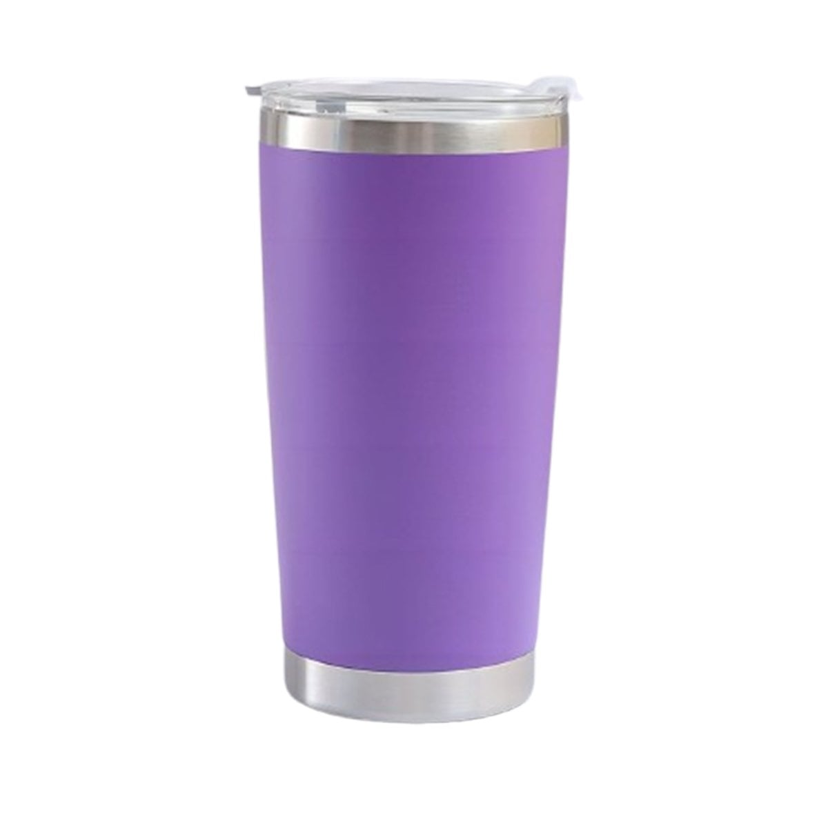 PACK2 VASO MORADO CON TAPA 600ML DE ACERO INOXIDABLE PARA CAFE, TE Y BEBIDAS Y+REGALO STICKER - 2
