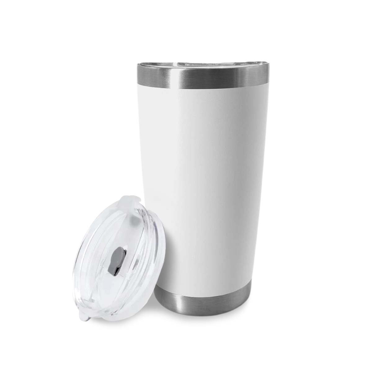 TERMO 600ML DE ACERO INOXIDABLE BLANCO CON TAPA FACIL DE ABRIR Y+REGALO STICKER - 3