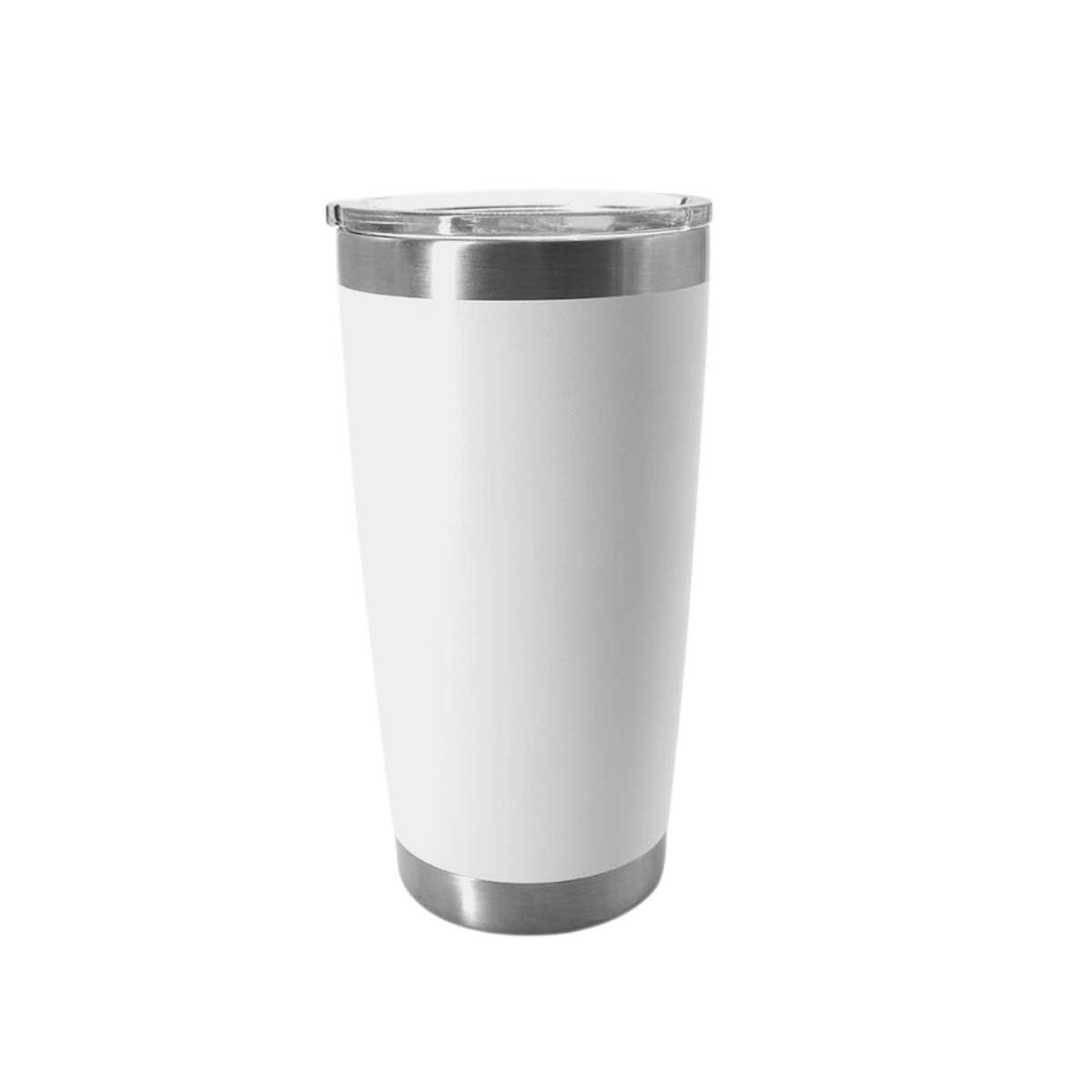 TERMO BLANCO CON TAPA 600ML DE ACERO INOXIDABLE PARA LLEVAR BEBIDAS Y+PAPEL REGALO - 1