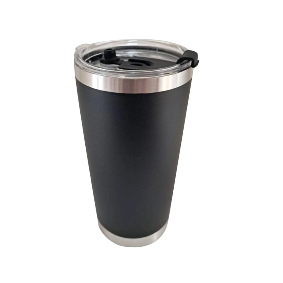 TERMO NEGRO CON TAPA 600ML DE ACERO INOXIDABLE PARA LLEVAR BEBIDAS Y+PAPEL REGALO - 1