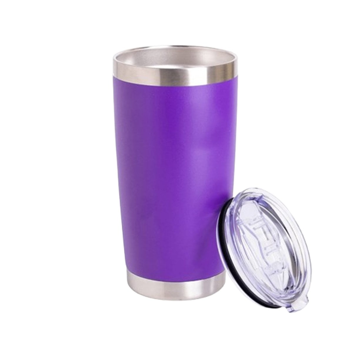 TERMO 600ML DE ACERO INOXIDABLE MORADO CON TAPA FACIL DE ABRIR Y+REGALO STICKER - 3