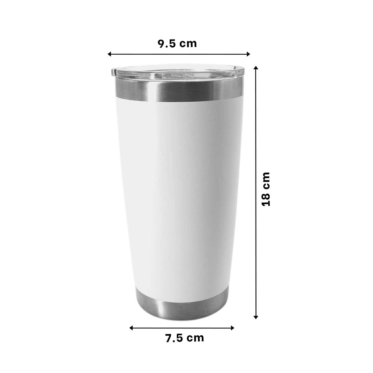 PACK4 BOTELLA 600ML DE ACERO INOXIDABLE BLANCO CON TAPA Y FORMA FUNCIONAL Y+REGALO STICKER - 4