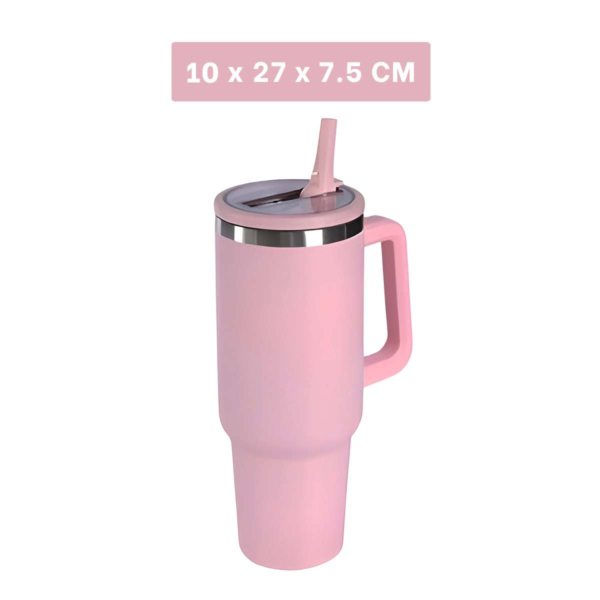 PACK4 TERMO 1200ML EN COLOR ROSADO CON ASA COMODA Y PICO DE ABS Y ACERO - 4