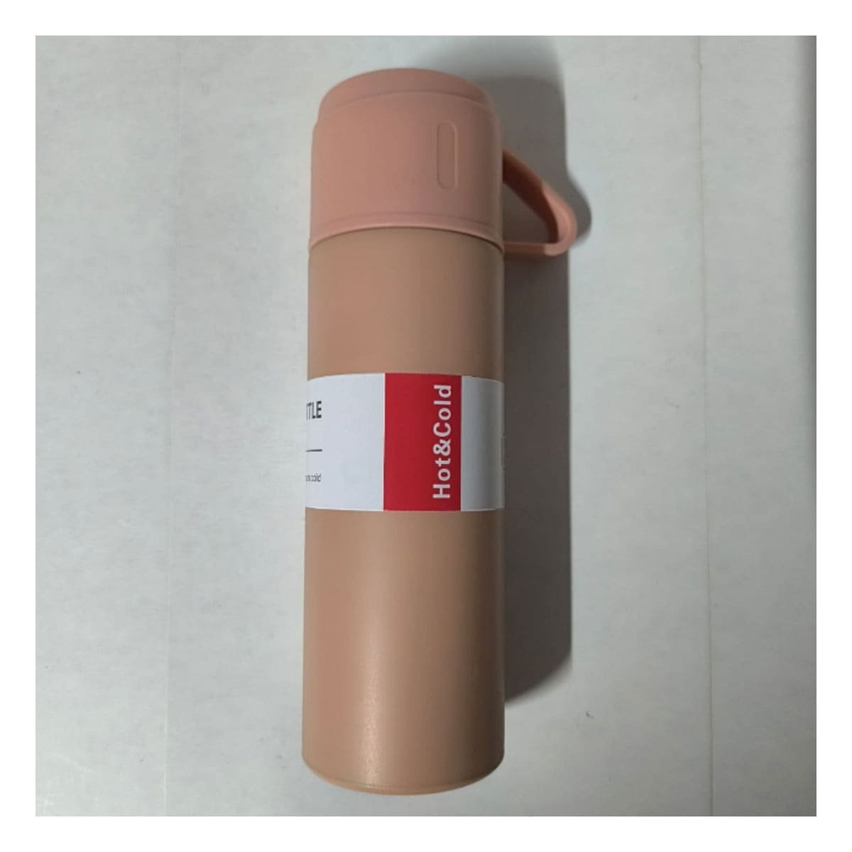 PACK2 RECIPIENTE TERMICO MODERNO CON 2 TASAS ROSADO COMODO PARA VIAJE Y+PAPEL REGALO - 2