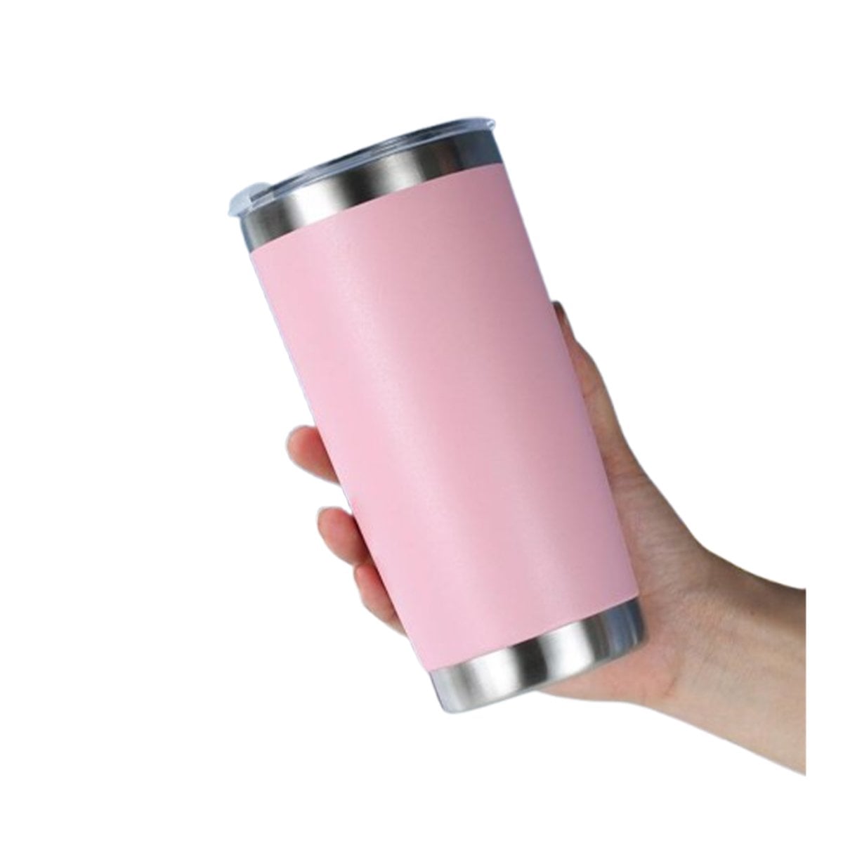 TERMO ROSADO 600ML CON TAPA DE ACERO INOXIDABLE PARA USO DIARIO Y OFICINA Y+LIGAS REGALO - 3