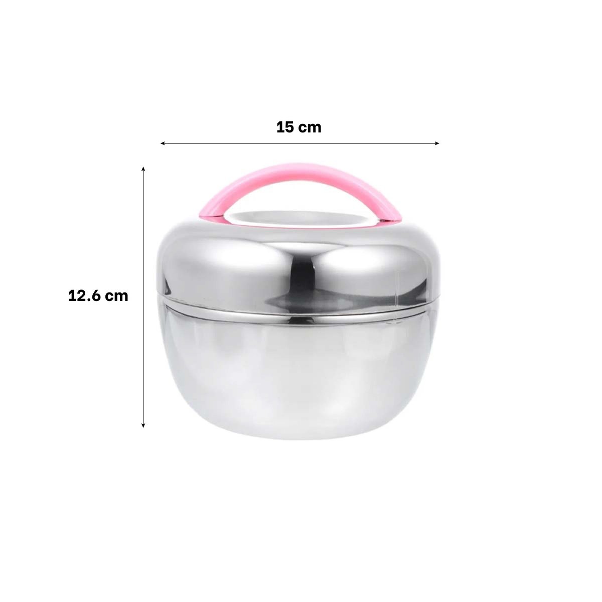 PACK6 BOTE TERMO ROSA Y PLATEADO 1L CIRCULAR PRACTICO PARA GUARDAR COMIDAS Y+PAPEL REGALO - 4