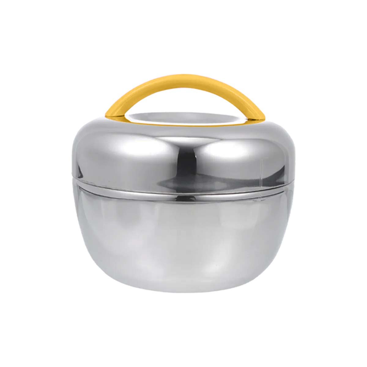 TAPER TERMO AMARILLO Y PLOMO 1L CIRCULAR ELEGANTE PARA MANTENER COMIDAS Y+PAPEL REGALO - 1