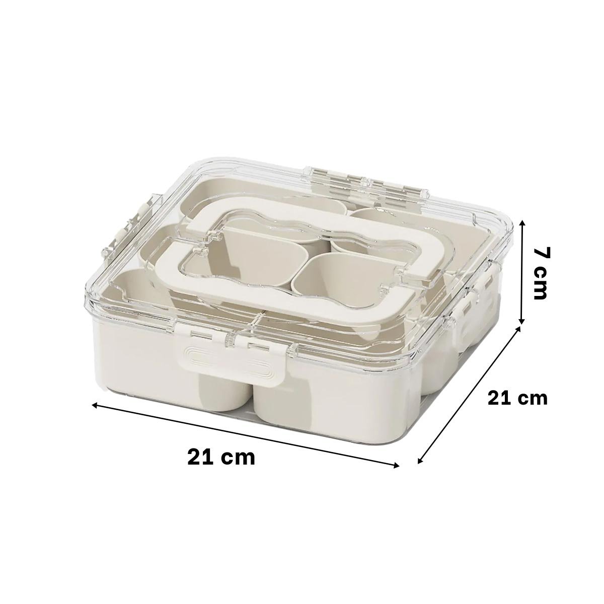 PACK12 ESTUCHE TRANSPARENTE CON 6 MINI BANDEJAS PRACTICA Y FACIL DE USAR Y+REGALO STICKER - 4