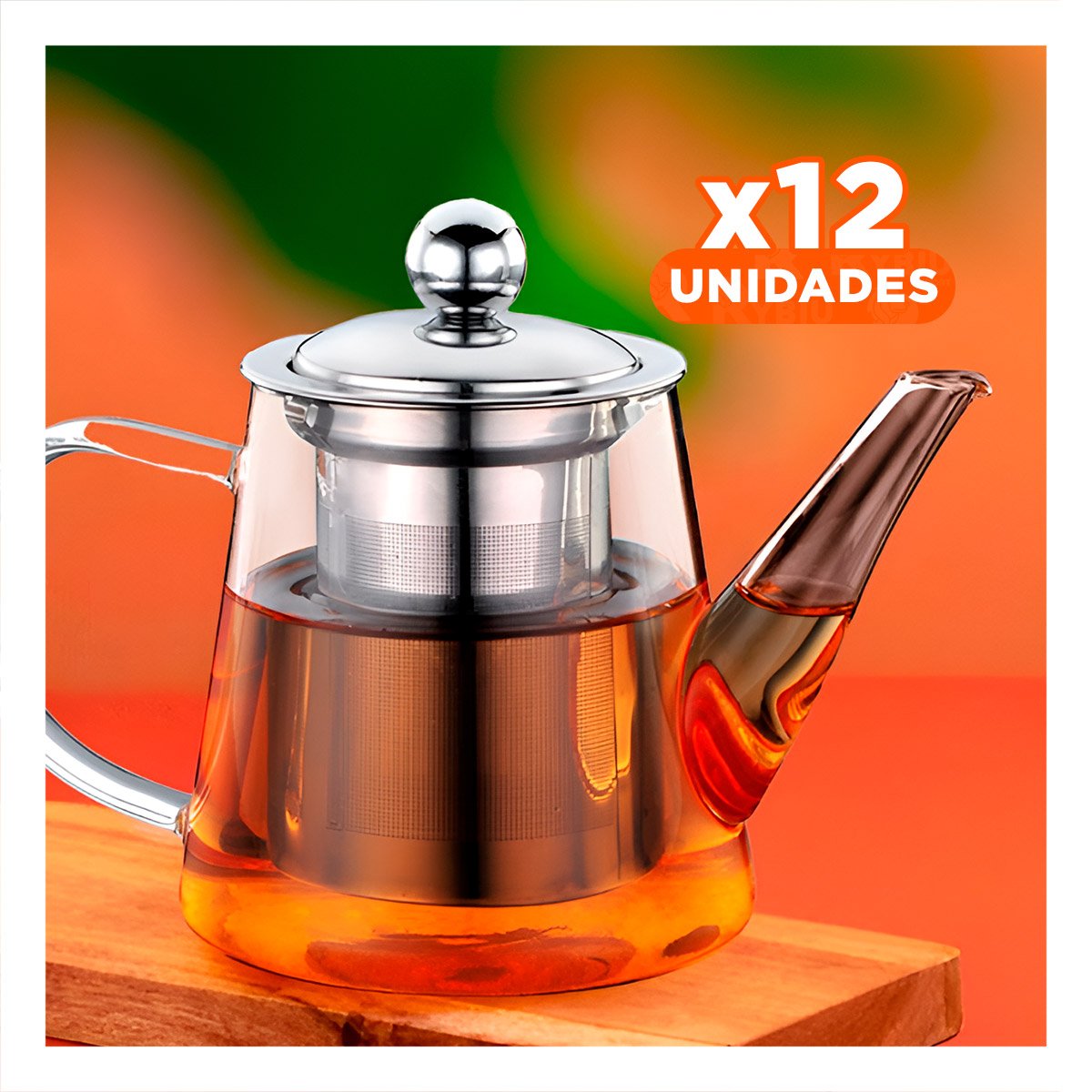 PACK12 INFUSOR PARA HOJAS FRESCAS 800ML Y+REGALO STICKERS - 1