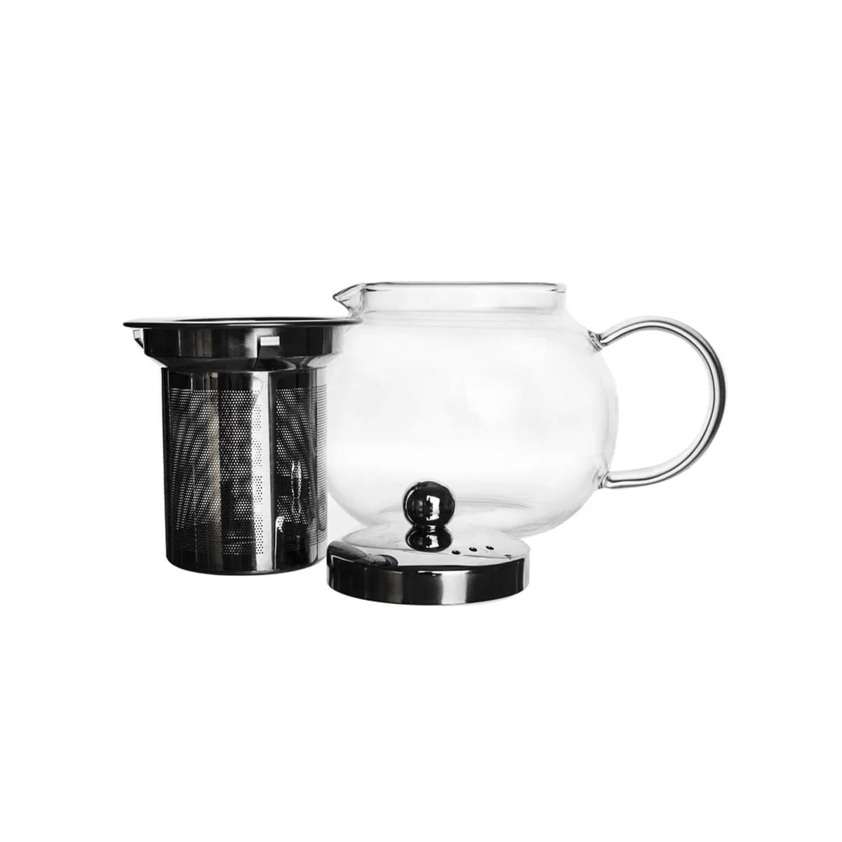PACK6 JARRA 800ML TRANSPARENTE DE FORMA CIRCULAR EN BOROSILICATO Y ACERO Y+REGALO STICKER - 2