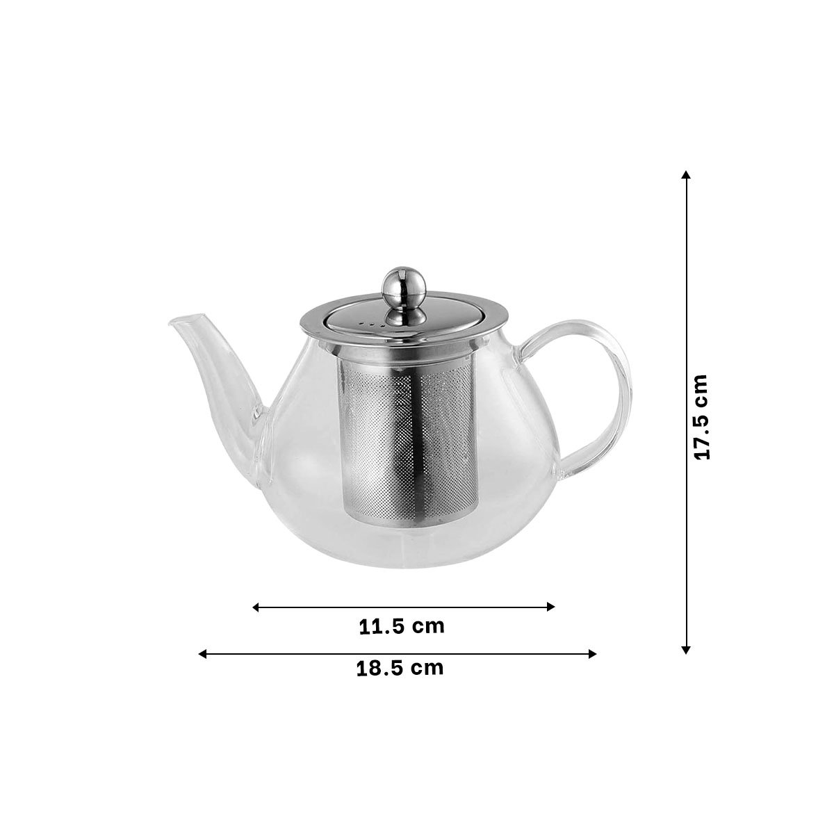 PACK6 JARRA CIRCULAR DE INFUSION 900ML TRANSPARENTE EN BOROSILICATO CON ACERO Y+PAPEL REGALO - 4