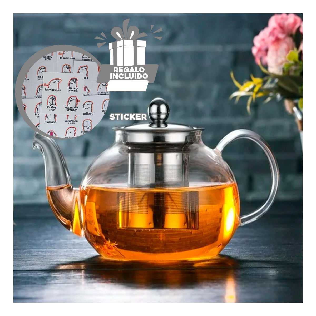 PACK12 HERVIDOR DOMESTICO DE 900ML Y+REGALO STICKERS - 2