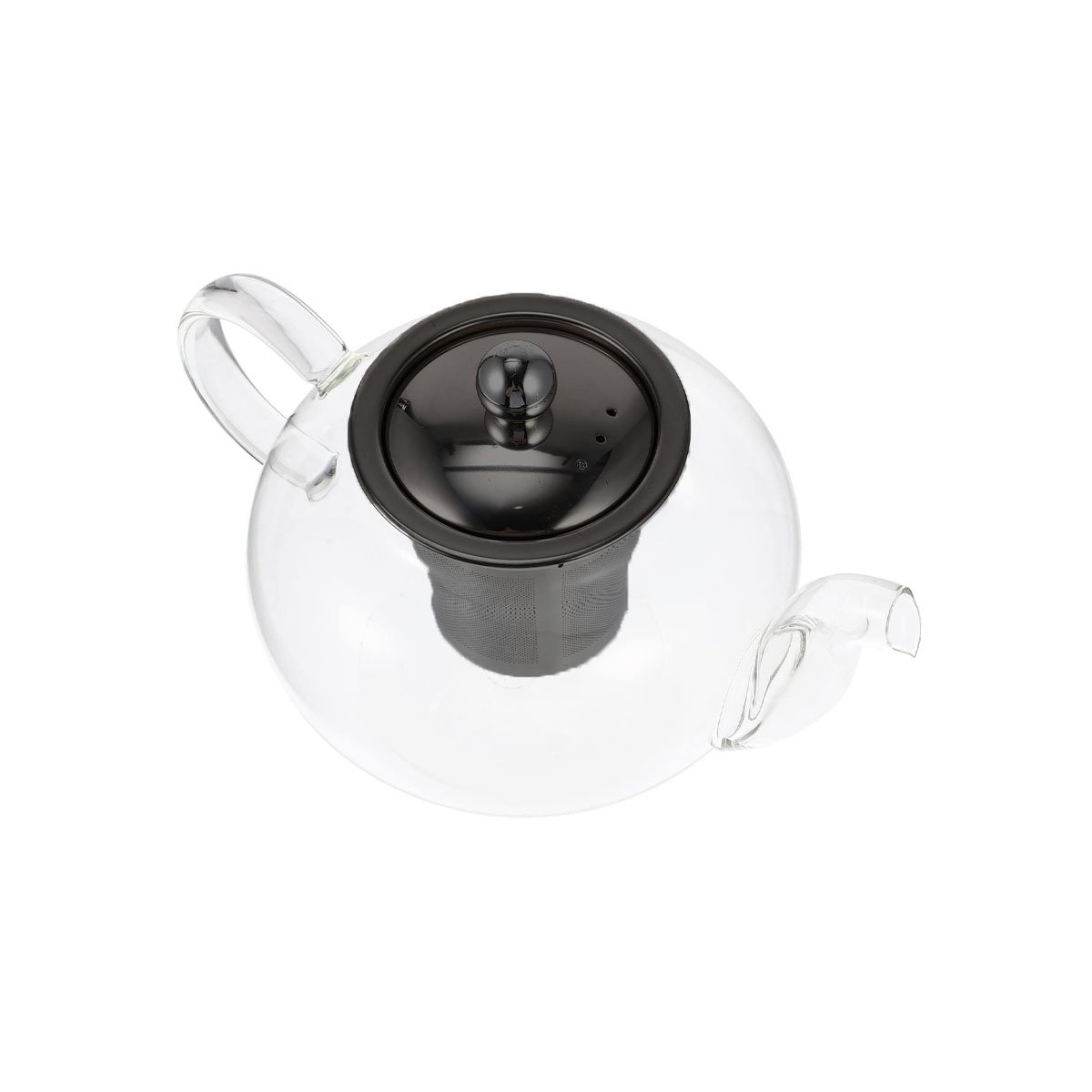 PACK2 TETERA CIRCULAR DE COCINA 900ML TRANSPARENTE CON BOROSILICATO Y ACERO Y+REGALO STICKER - 2
