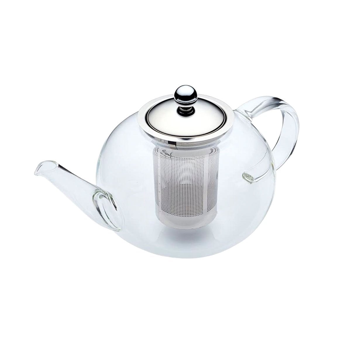 PACK2 TETERA CIRCULAR DE COCINA 900ML TRANSPARENTE CON BOROSILICATO Y ACERO Y+REGALO STICKER - 2