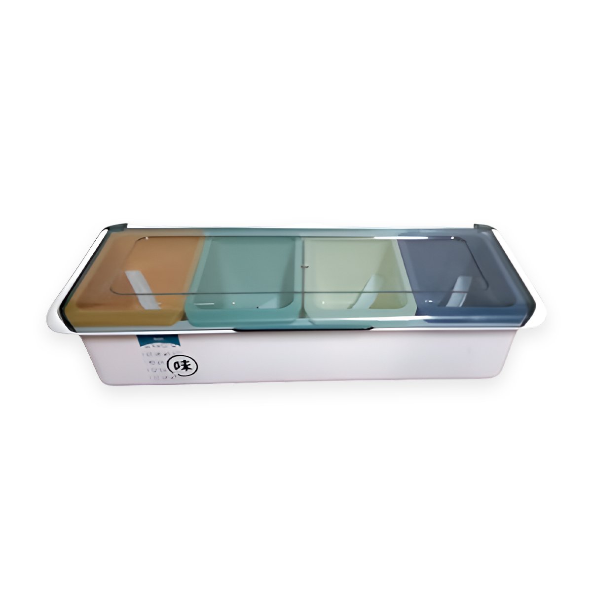 CONDIMENTEROS 4 PIEZAS DESMONTABLES CON CUCHARITAS Y TAPA PARA CONDIMENTOS Y+PAPEL REGALO - 1