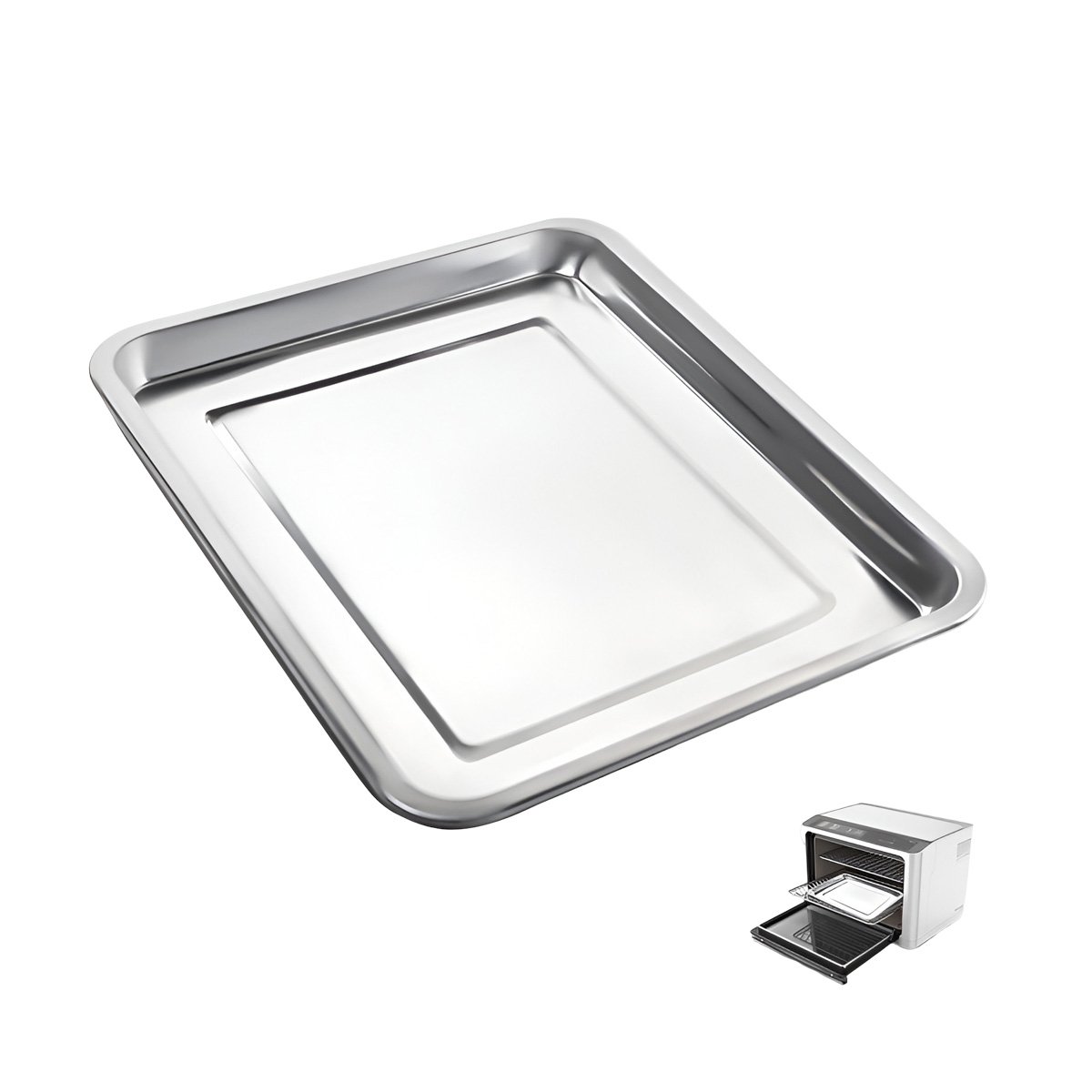 BASE SIMPLE DE ACERO PARA COCINA HOGAR Y DECORACION PLATEADA MODERNA Y+REGALO STICKER - 3