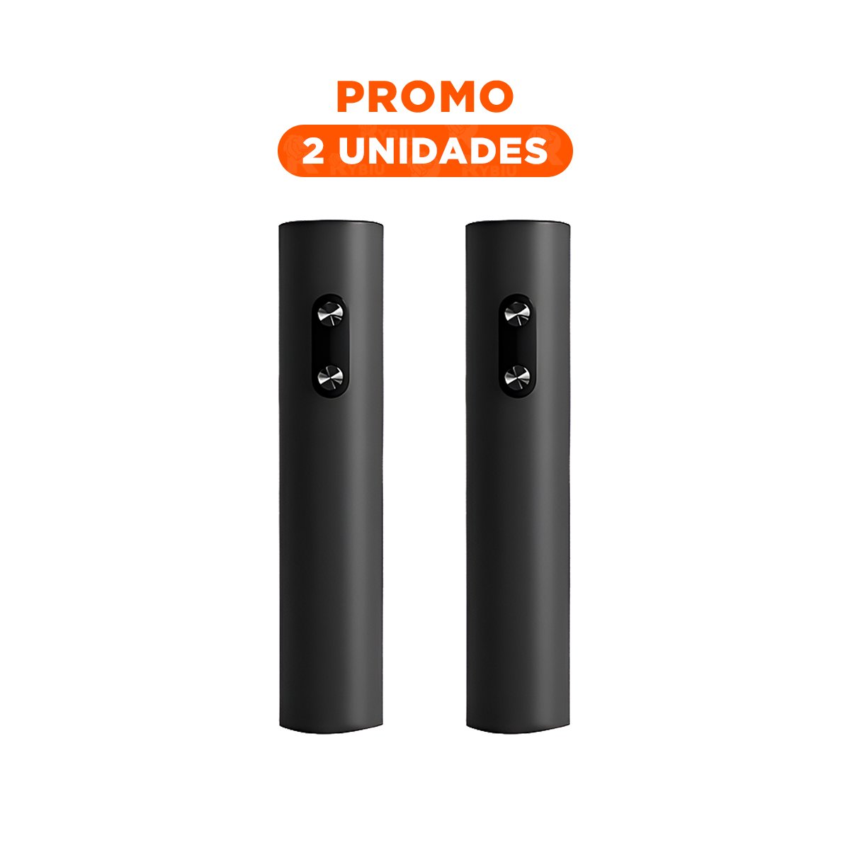 PACK2 DESCORCHADOR ELECTRICO DE COLOR NEGRO CON EMPAQUE EN CAJA GUINDA PARA REGALO - 1