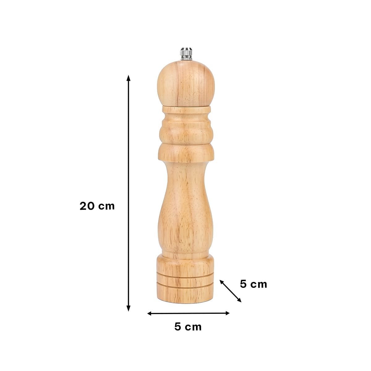 PACK2 MOLINILLO MANUAL COCINA 5X20CM MADERA FUNCIONAL Y+PAPEL REGALO - 4