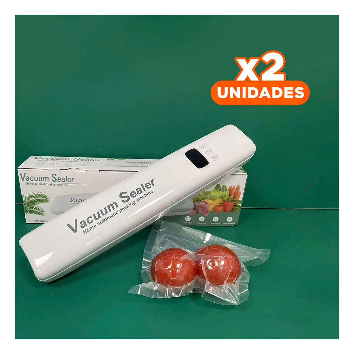 PACK2 UNIDAD ELECTRICA PARA SELLAR AL VACÍO BLANCO SEGURO Y PRACTICO Y+REGALO STICKER - 1