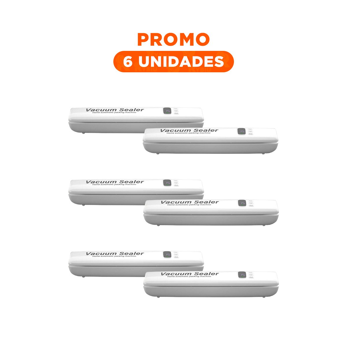 PACK6 SISTEMA ELECTRICO PARA SELLAR AL VACÍO BLANCO COMPACTO Y SEGURO - 1