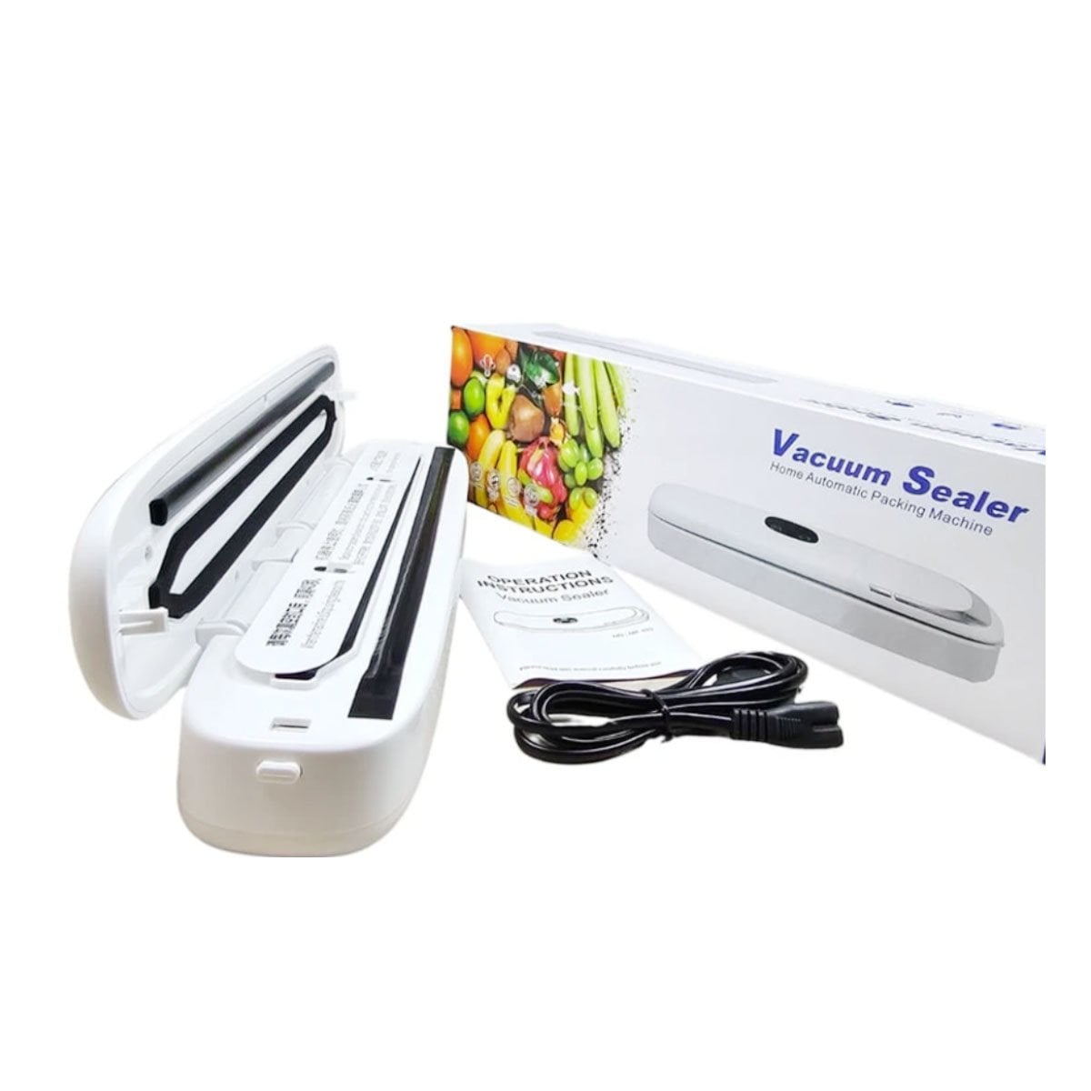 DISPOSITIVO ELECTRICO PARA SELLAR AL VACÍO BLANCO Y PLATEADO DURABLE Y+REGALO STICKER - 3