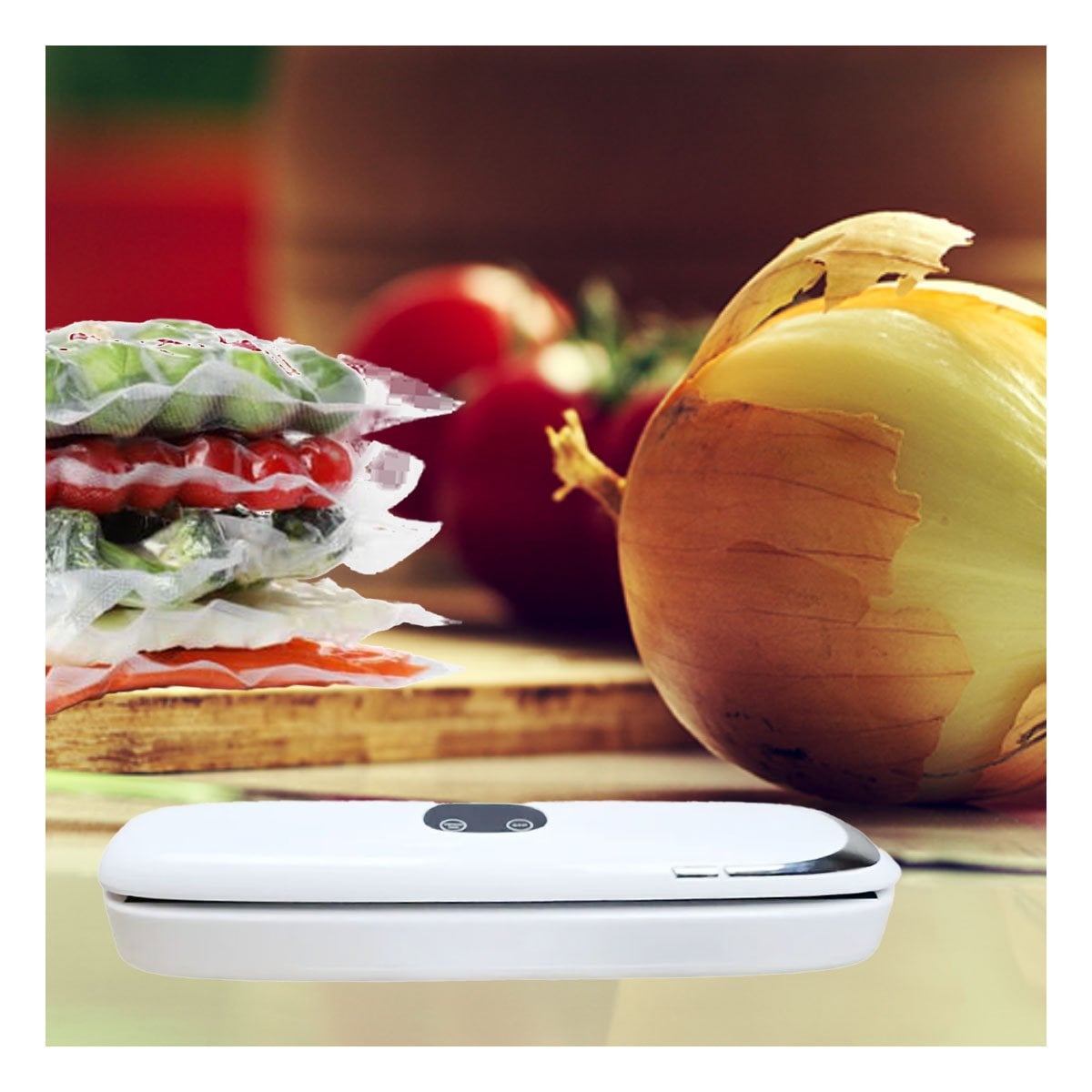 DISPOSITIVO ELECTRICO PARA SELLAR AL VACÍO BLANCO Y PLATEADO DURABLE Y+REGALO STICKER - 5