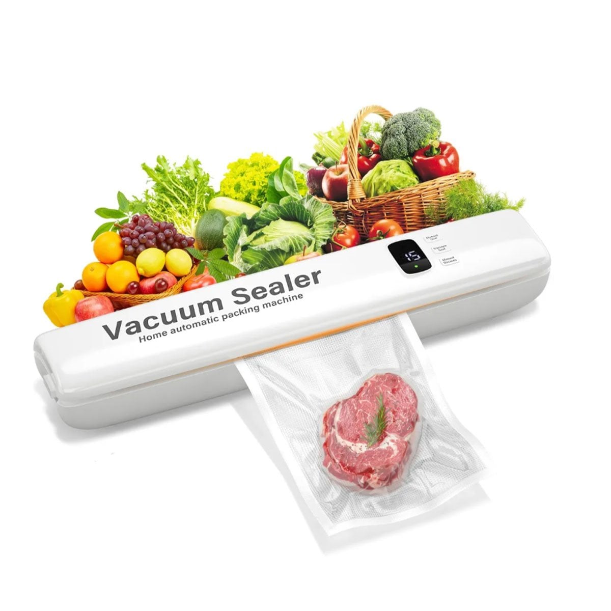 DISPOSITIVO ELECTRICO PARA SELLAR AL VACÍO BLANCO SEGURO Y FACIL DE USAR Y+PAPEL REGALO - 1