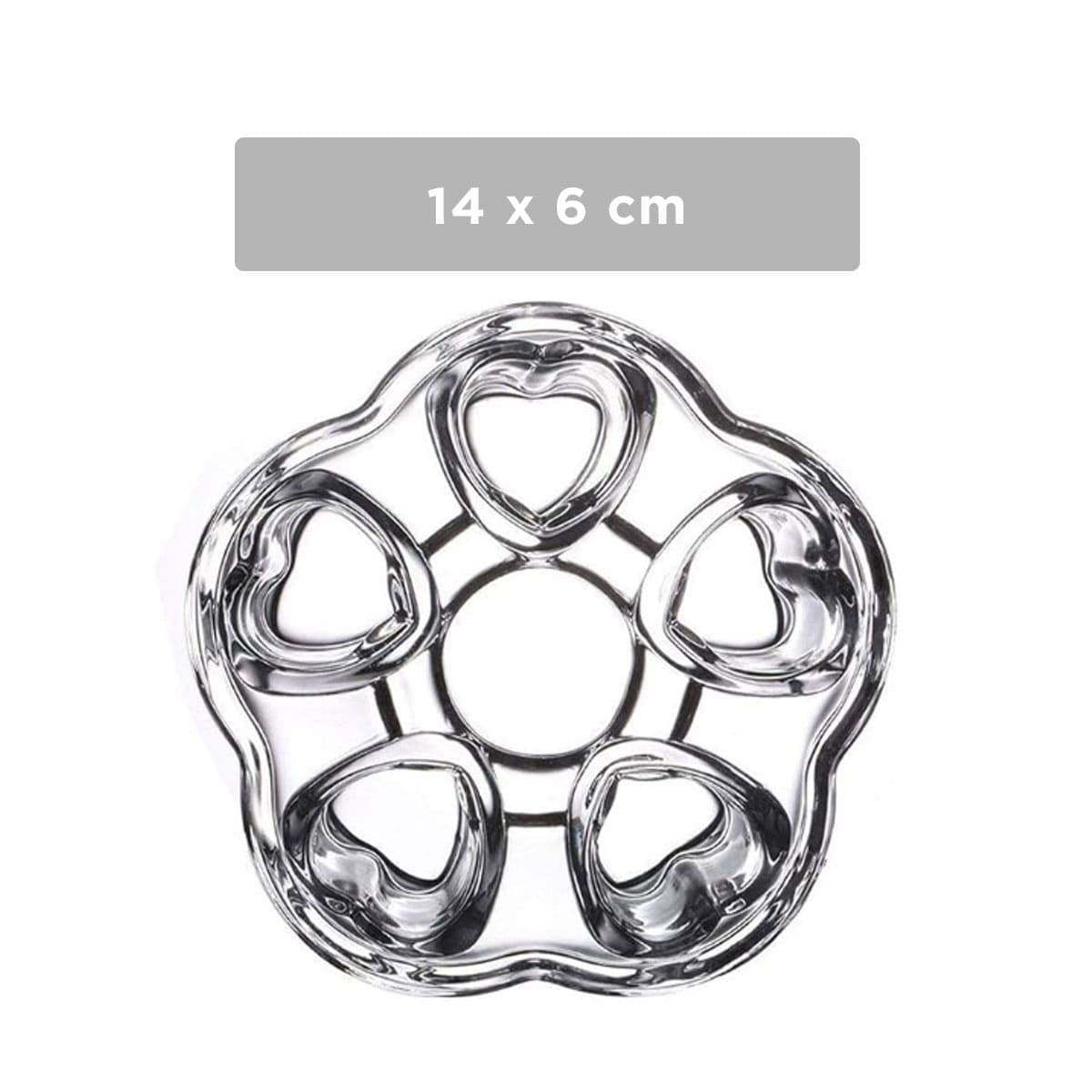 PACK12 PLATAFORMA DE COLOR TRANSPARENTE PARA TETERA INTEGRANDO FORMA DE CORAZON Y+PAPEL REGALO - 4