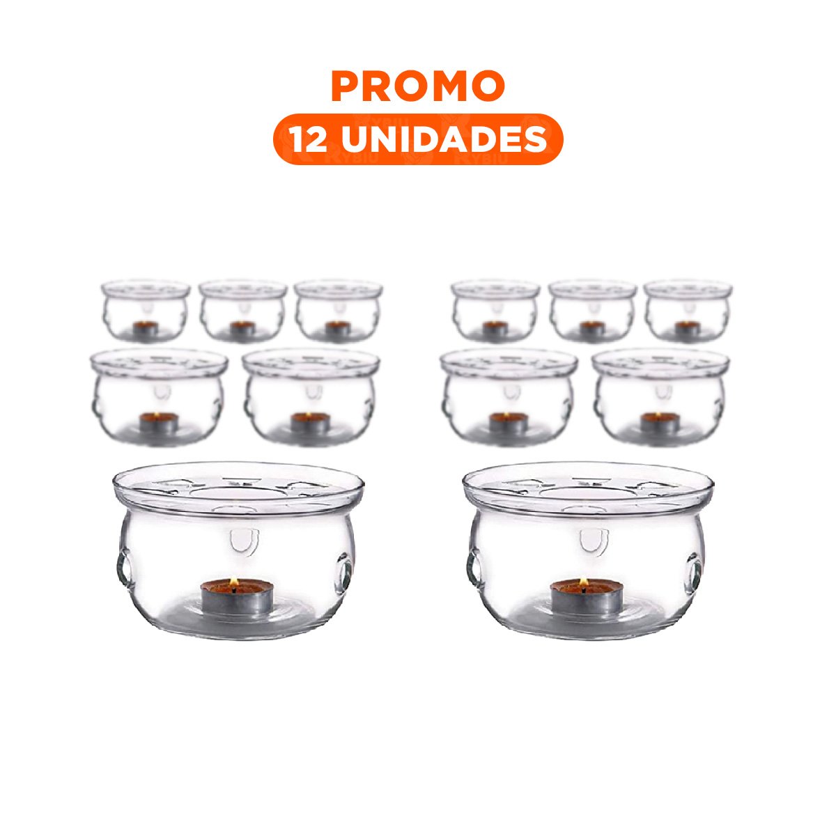 PACK12 BASE DE COLOR TRANSPARENTE CON ESTRUCTURA Y PLACA DE ACERO PARA TETERA Y+REGALO STICKER - 1