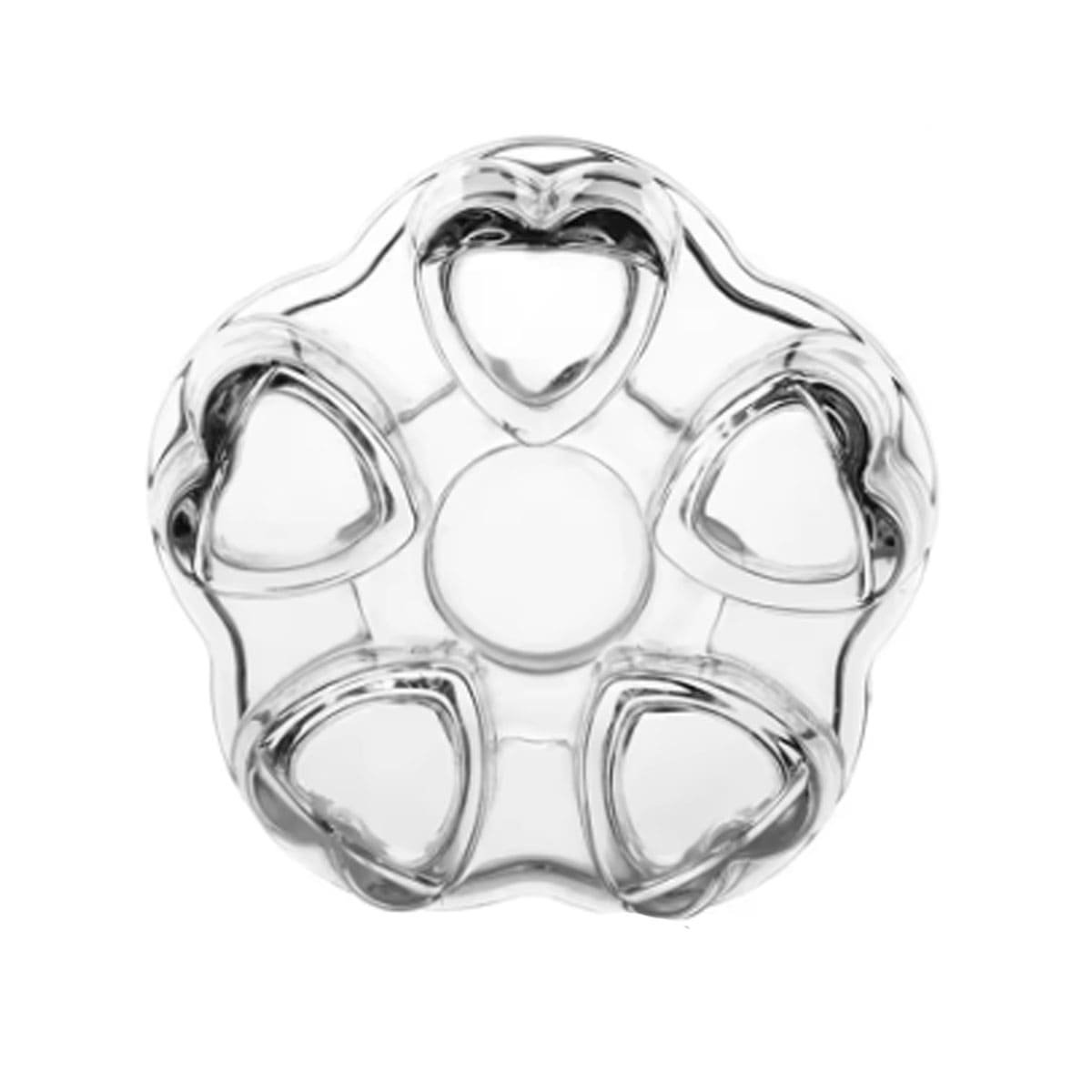 SOPORTE DE PRESENTACION DE COLOR TRANSPARENTE CON FORMA DE CORAZON Y+LIGAS REGALO - 3