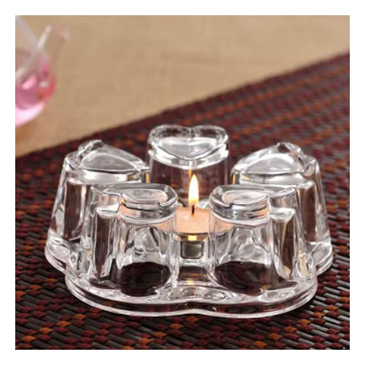 SOPORTE DE COLOR TRANSPARENTE CON SUPERFICIE Y FORMA DE CORAZON PARA TETERA Y+REGALO STICKER - 5