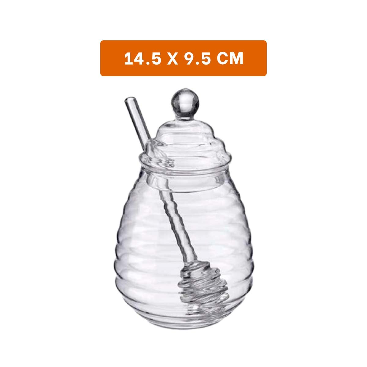 ENVASE 450ML PARA COCINA EN VIDRIO CON PALO DE MIEL Y+LIGAS REGALO - 4