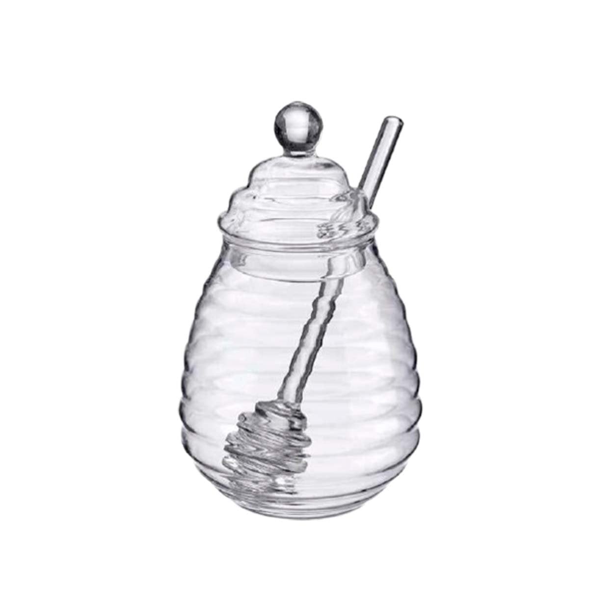 PACK12 CONTENEDOR PARA MESA EN VIDRIO 450ML CON PALO DE MIEL Y+REGALO STICKER - 2