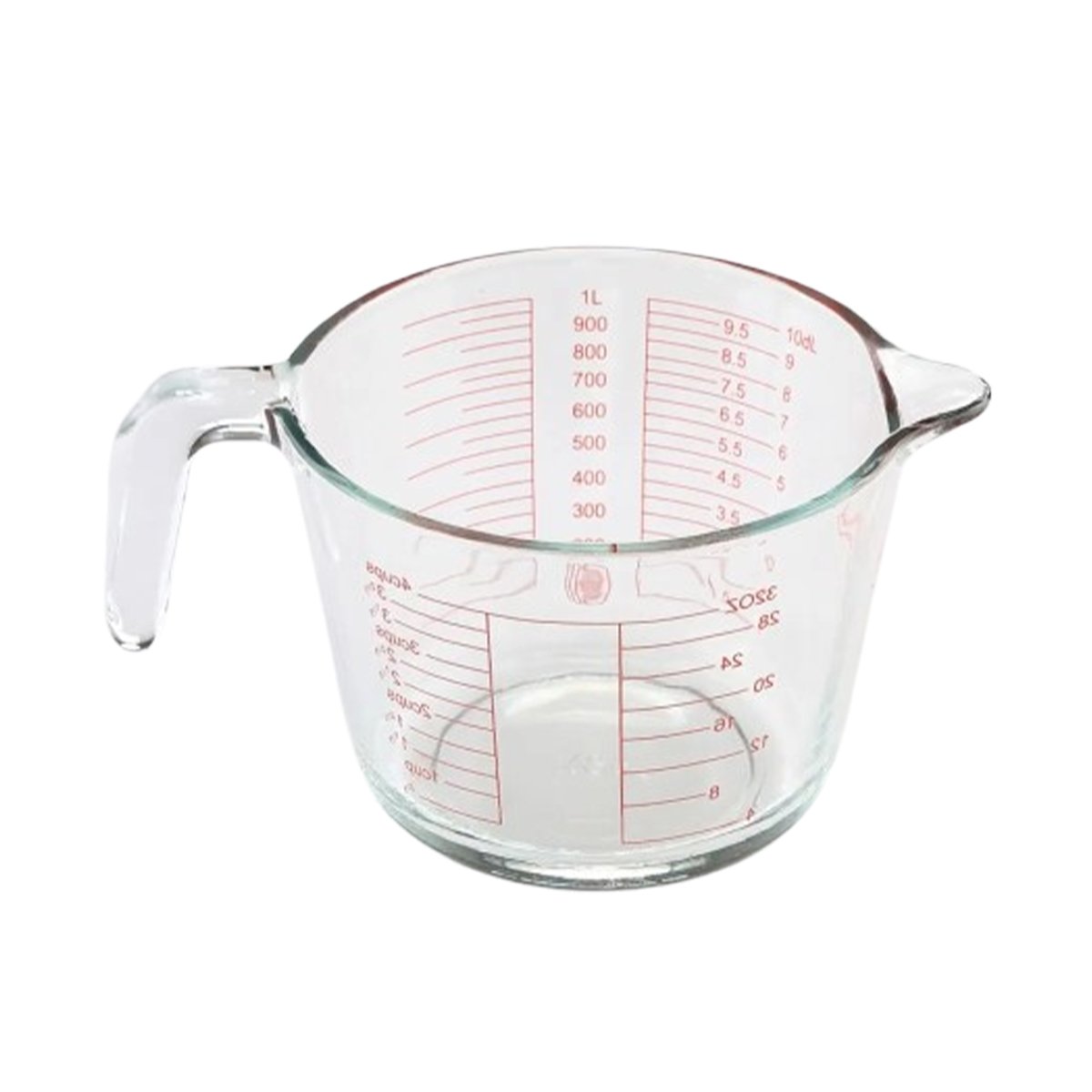 PACK6 PITCHER MEDIDOR DE VIDRIO 1L VERSATIL PARA COCINA Y PREPARACION Y+REGALO STICKER - 2