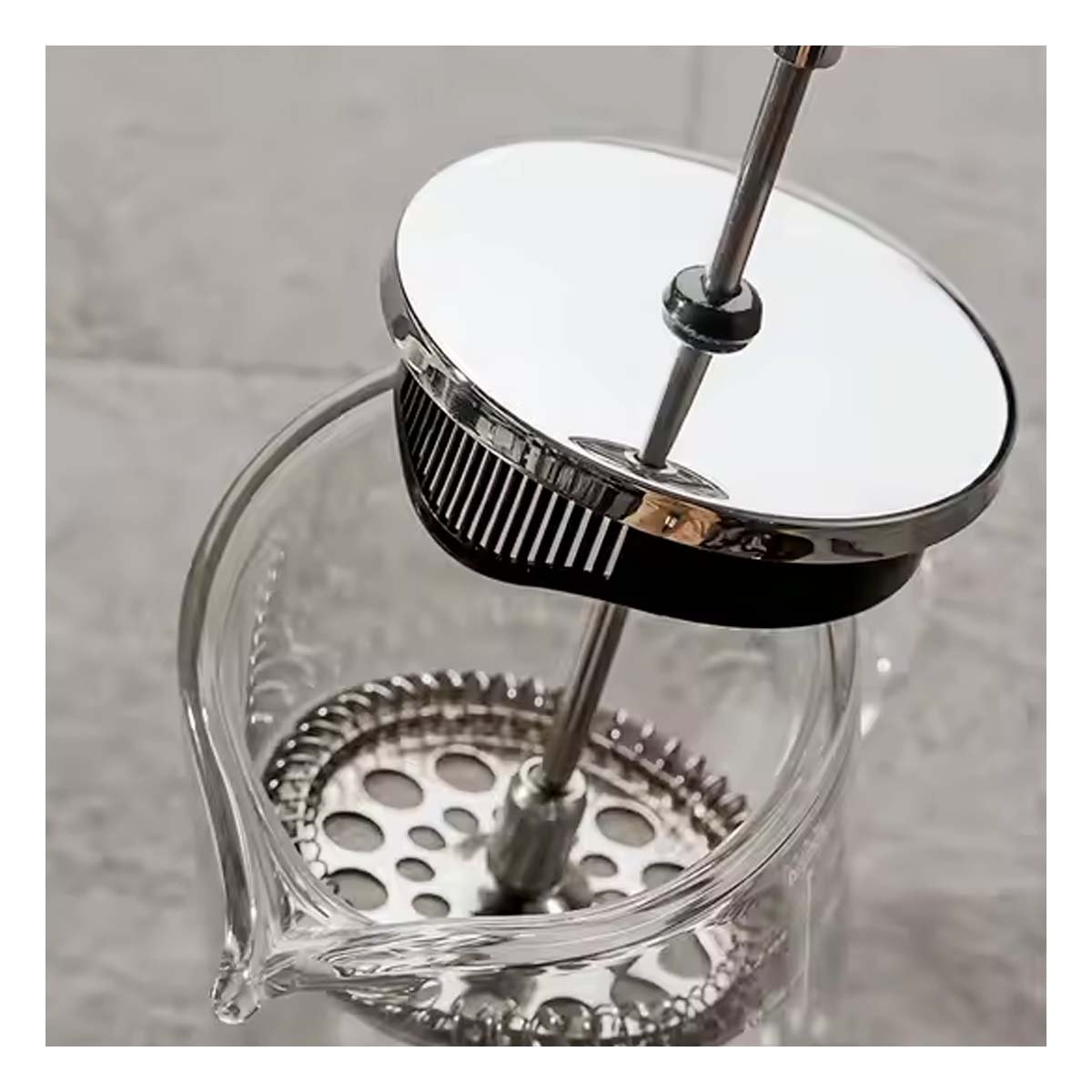 PACK6 INFUSOR 350ML RECTO TRANSPARENTE CON CUERPO EN BOROSILICATO Y ACERO Y+REGALO STICKER - 3