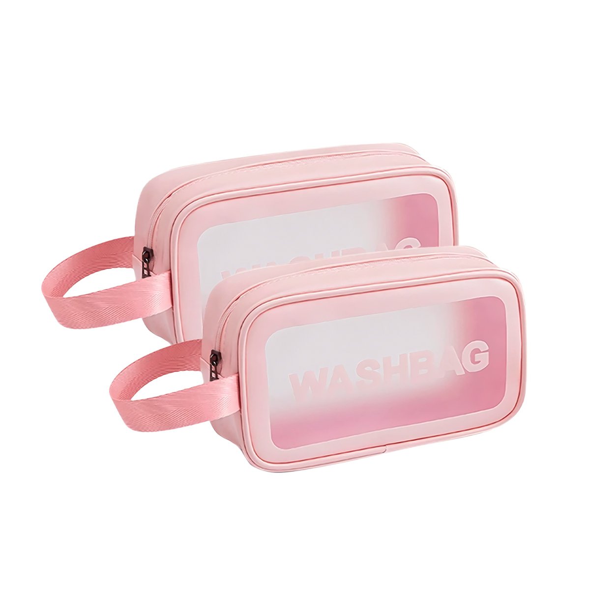 PACK6 NECESER MINIMALISTA 22X13X7CM DE COLOR ROSADO RECTANGULAR Y+REGALO STICKER - 2