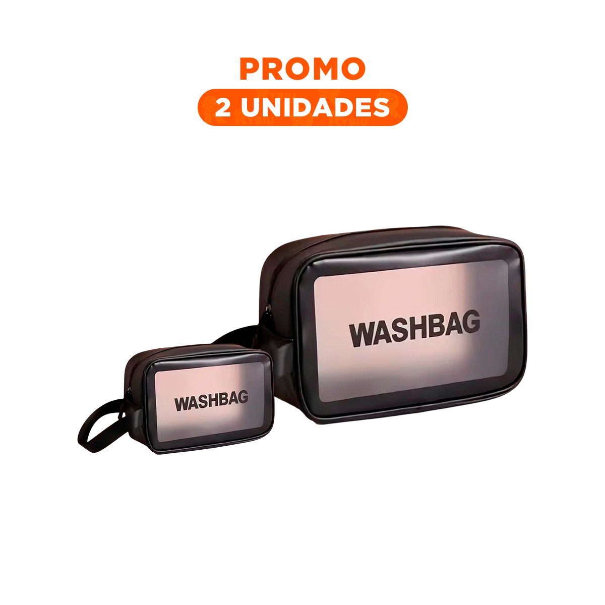 PACK2 ESTUCHE PARA VIAJE 22X13X7CM DE COLOR NEGRO RECTANGULAR - 1